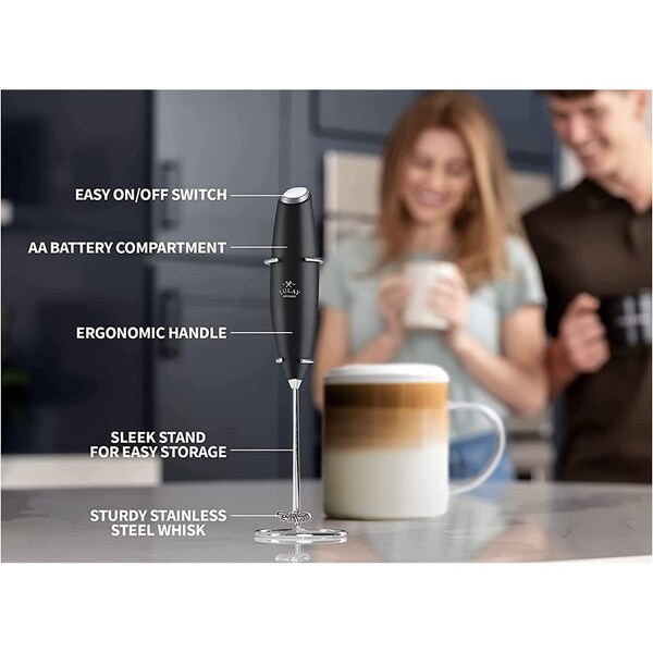Zulay Kitchen French Press Coffee Pot and Milk Frother Set  8 Cups 34 oz - ZULB07QM2NH2J