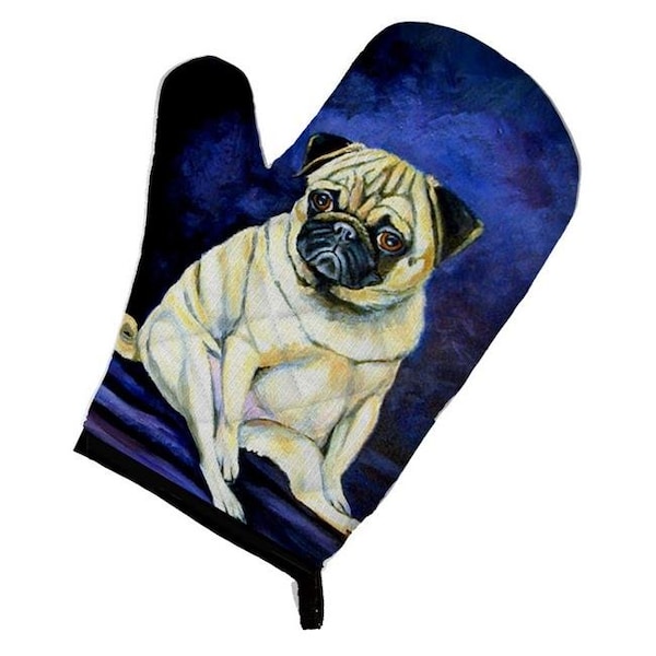 Carolines Treasures Carolines Treasures 7026OVMT Fawn Pug Penny for your thoughts Oven Mitt - 7026OVMT