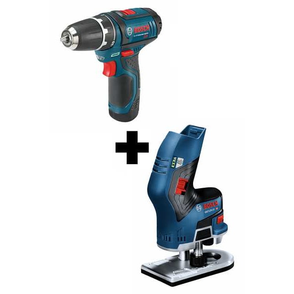 Bosch Cordless Combination Kit, 2 Tools, 12V - PS31-2A + GKF12V-25N