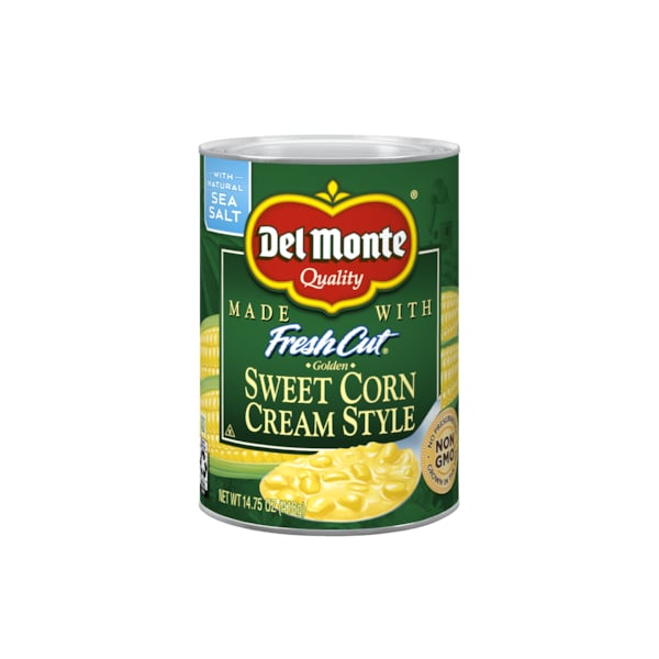 Del Monte Maíz Dorado Estilo Crema Dulce 14.75 oz. Lata, Paquete de 24 - 2001312