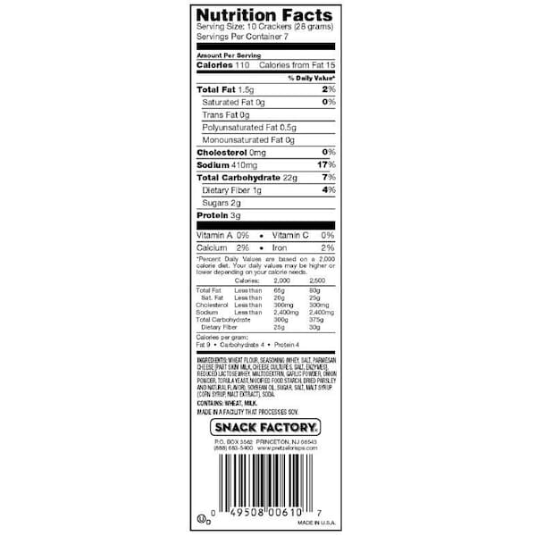 Pretzel Crisps Pretzel Crisps Ajo 7.2 oz., PK12 - 110610