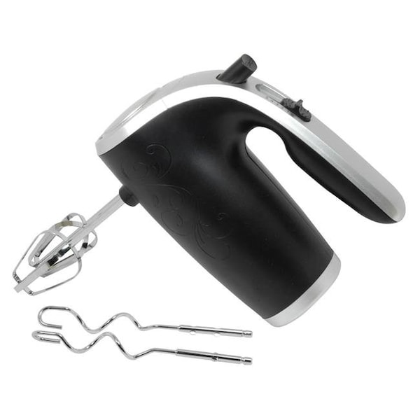 Steadychef 5 Speed 150 Watt Hand Mixer with Silver Accents; Black - ST384680