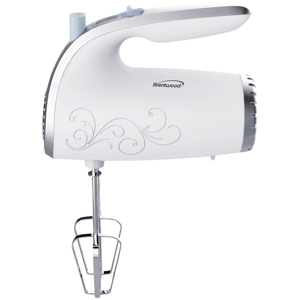 Brentwood Appliances Lightweight 5-Speed Electric Hand Mixer (White) - HM-48W