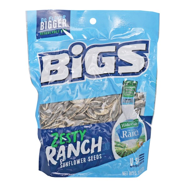 Semillas de girasol con Valley Ranch de Bigs Bigs, 5.35 oz, paquete de 12 - 9688700223