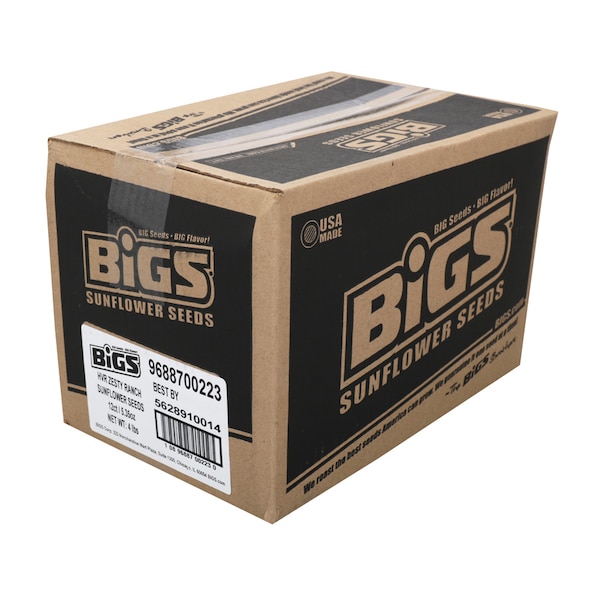 Semillas de girasol con Valley Ranch de Bigs Bigs, 5.35 oz, paquete de 12 - 9688700223
