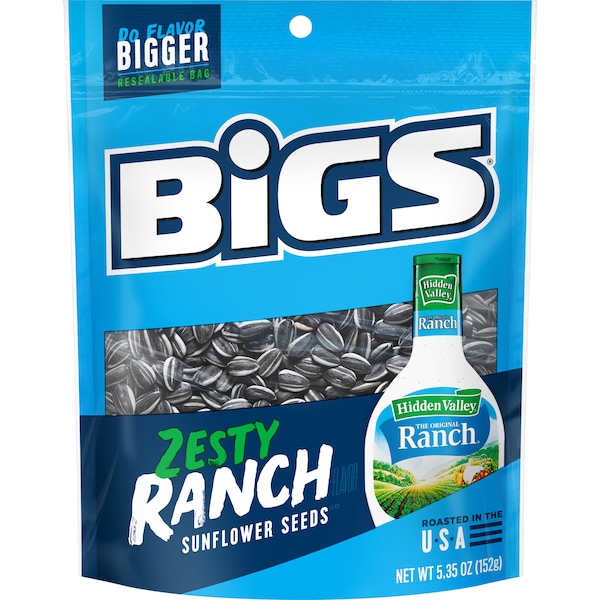 Semillas de girasol con Valley Ranch de Bigs Bigs, 5.35 oz, paquete de 12 - 9688700223