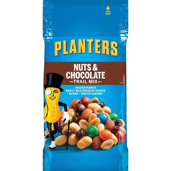 Mezcla de Frutos Secos y Chocolate Planters, Kosher, 2 oz, 72/CT PK - KRF00027