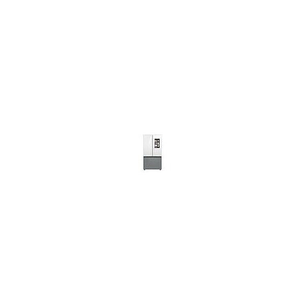 Almo 24 cu. ft. Smart BESPOKE 3-Door Family Hub Custom Panel-Ready Charcoal Glass Refrigerator - RF24BB6900ACAA