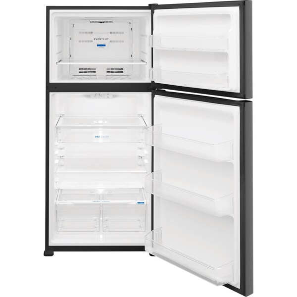 Almo Frigidaire 20.0 Cu. Ft. Top Mount No-frost Top Freezer Refrigerator in Black Stainless Steel - FFTR2045VD