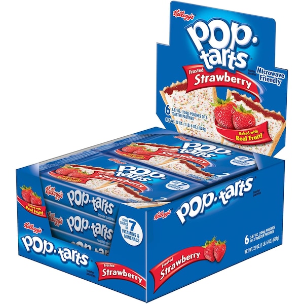 Kellogg's Pop-Tarts, Fresa, Paquete de 6 - 31732