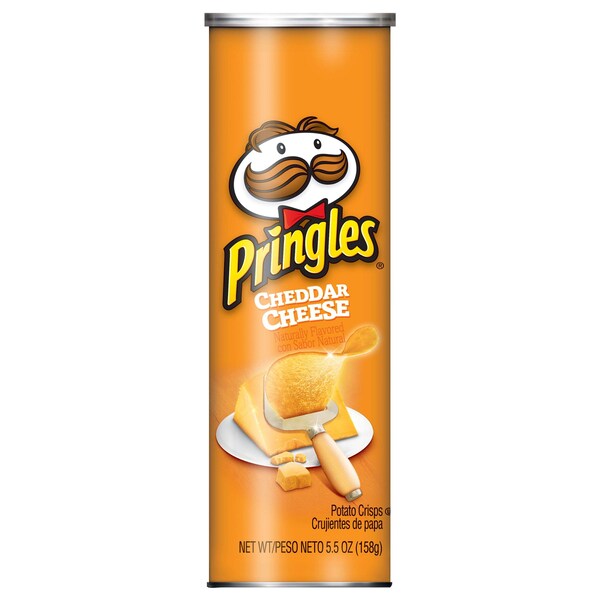Pringles Papas Fritas con Queso Cheddar 5.5 oz, Paquete de 14 - 3800013856