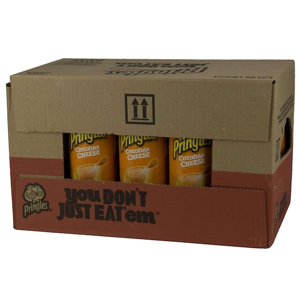 Pringles Papas Fritas con Queso Cheddar 5.5 oz, Paquete de 14 - 3800013856