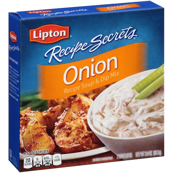 Mezcla de sopa de cebolla Lipton Savoury Lipton Recipe Secrets 2 oz., paquete de 24 - 00362