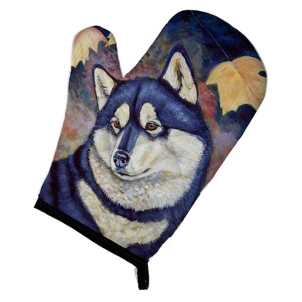 Carolines Treasures Carolines Treasures 7173OVMT Fall Leaves Siberian Husky Oven Mitt - 7173OVMT