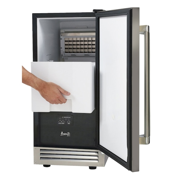 Avanti 15 in. Built-in or Freestanding Ice Maker, Stainless Steel - IME49U3S-IS