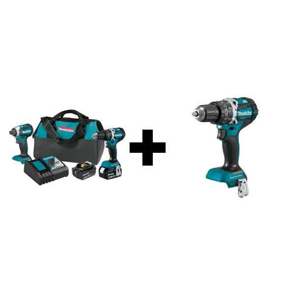 Makita 18V LXT Brushless 2pc Combo Kit (4.0Ah) - XT269M + XPH12Z