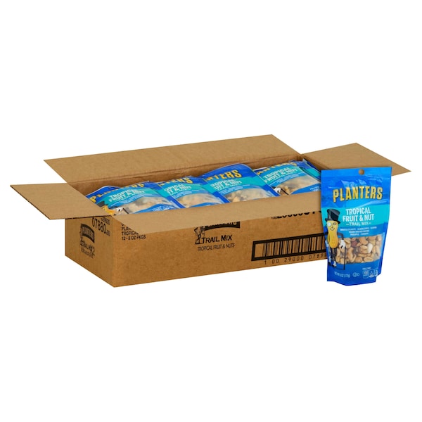 Mezcla de frutas y nueces Planters Planters en bolsa de 6 oz, paquete de 12 - 10029000078809