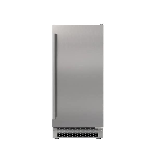 Avallon 15 Inch Wide 26 Lbs BuiltIn Free Standing Ice Maker w 56 Lbs Daily Ice Production and Wash Mode - AIMG151GSSIRH