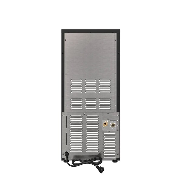 Avallon 15 Inch Wide 26 Lbs BuiltIn Free Standing Ice Maker w 56 Lbs Daily Ice Production and Wash Mode - AIMG151GSSILH
