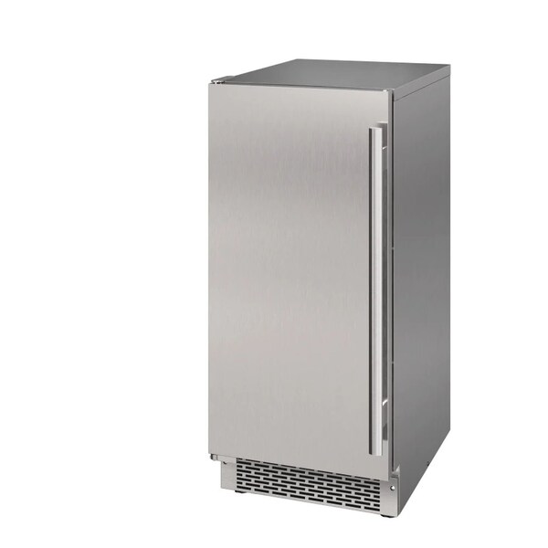 Avallon 15 Inch Wide 26 Lbs BuiltIn  Free Standing Outdoor Ice Maker - AIMG151PSSOLH