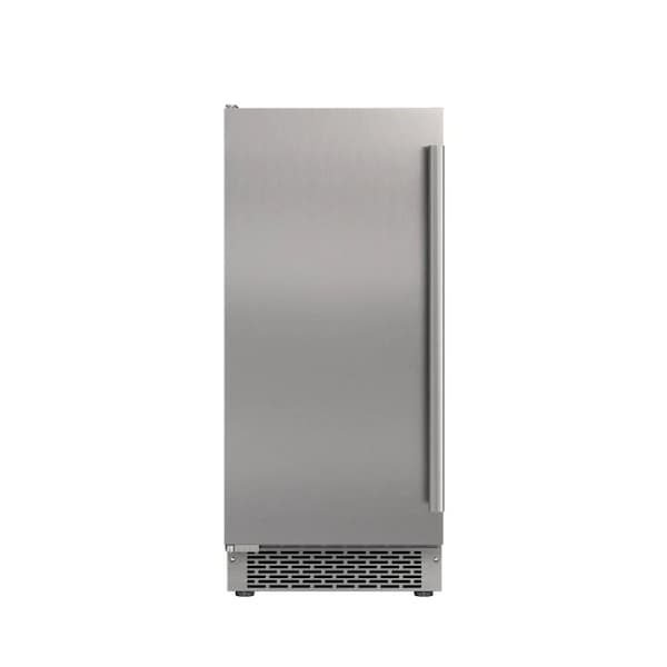 Avallon 15 Inch Wide 26 Lbs BuiltIn  Free Standing Outdoor Ice Maker - AIMG151PSSOLH