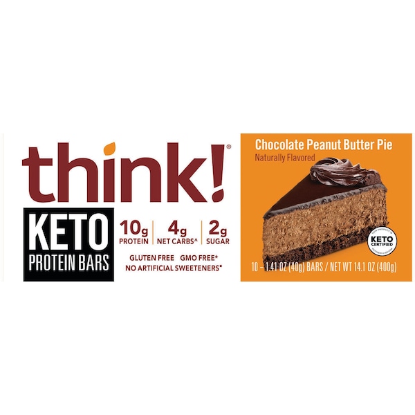 ThinkThin Keto Proteína Chocolate Mantequilla de Cacahuate, Pastel, PK120 - 1098380