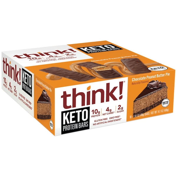 ThinkThin Keto Proteína Chocolate Mantequilla de Cacahuate, Pastel, PK120 - 1098380