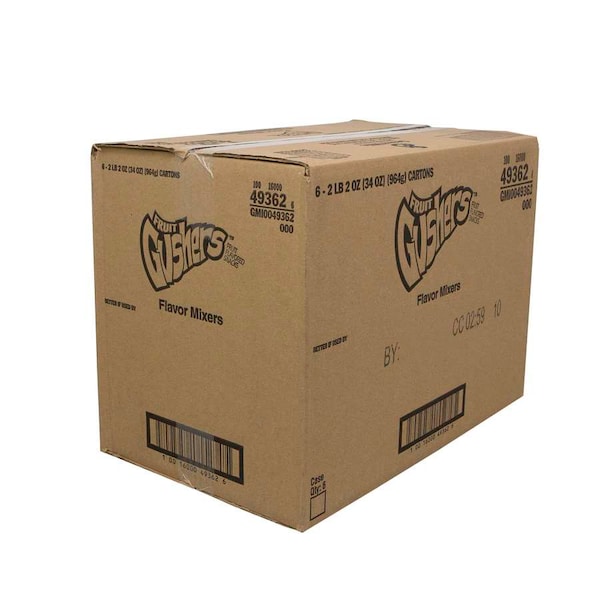 Betty Crocker Fruit Gushers Gluten Free Fruit Snacks Flavor Mixers 4.25 oz., Paquete de 48 - 16000-49362