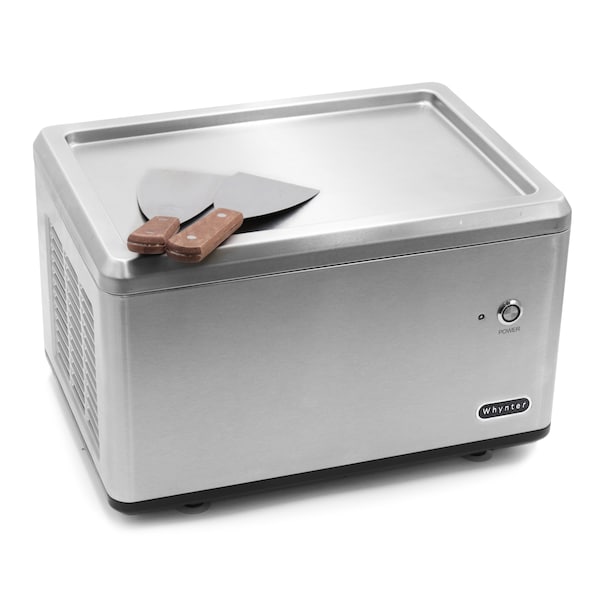 Whynter Portable Instant Ice Cream Maker Frozen Pan Roller in Stainless Steel - ICR-300SS