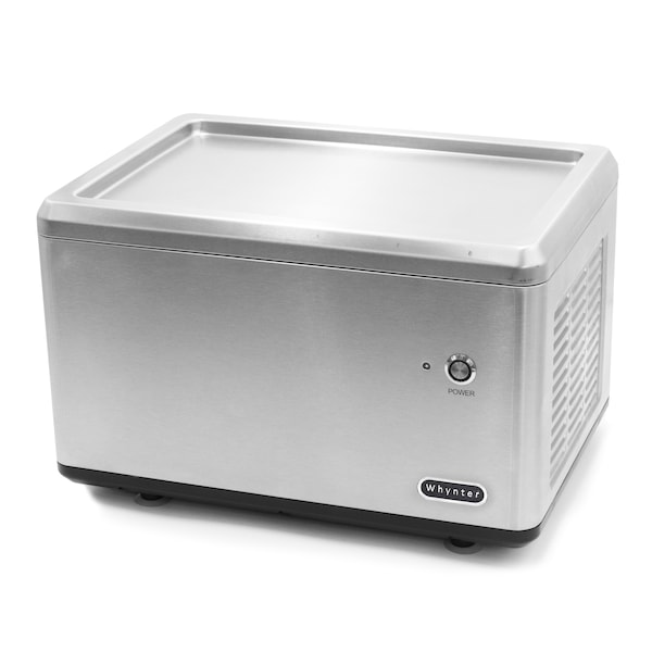 Whynter Portable Instant Ice Cream Maker Frozen Pan Roller in Stainless Steel - ICR-300SS