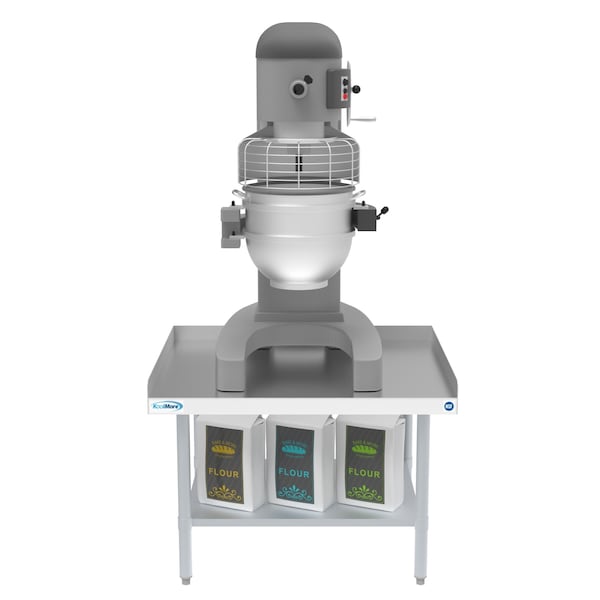 Koolmore 16 Gauge Stainless Steel Commercial Equipment Stand - 360 x 24 Heavy Duty Griddle Stand w/Undershelf - EQT-163036
