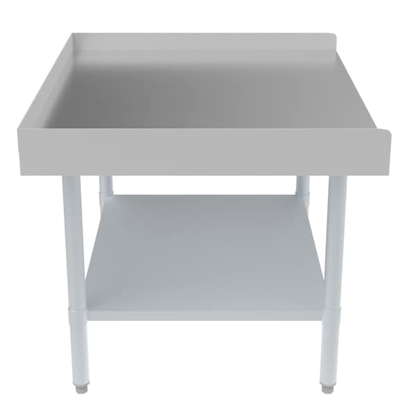 Koolmore 16 Gauge Stainless Steel Commercial Equipment Stand - 360 x 24 Heavy Duty Griddle Stand w/Undershelf - EQT-163036
