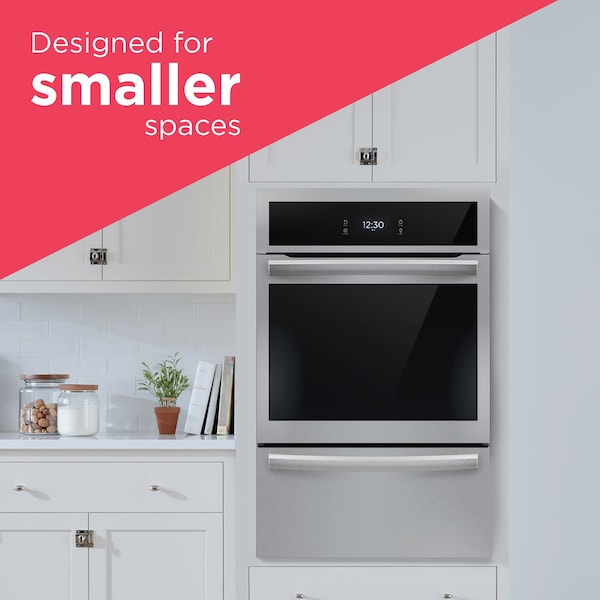 Almo Frigidaire Gallery 24-in. Single Gas Wall Oven with Air Fry and True Convection, Stainless Steel - GCWG2438AF