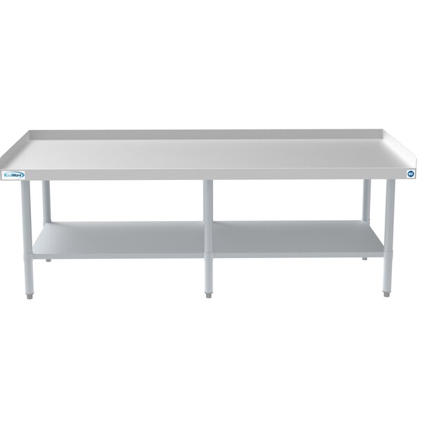 Koolmore 16 Gauge Stainless Steel Commercial Equipment Stand -30" X 72" Heavy Duty Griddle Stand w/Undershelf - EQT-163072