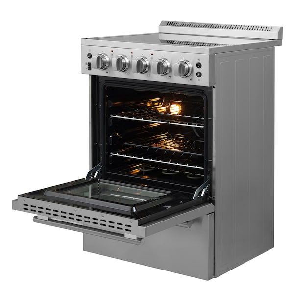 Forno Loiano 24In. Freestanding Electric Range, 4 elements - FFSEL6069-24