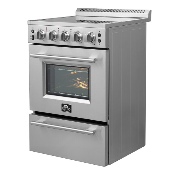 Forno Loiano 24In. Freestanding Electric Range, 4 elements - FFSEL6069-24