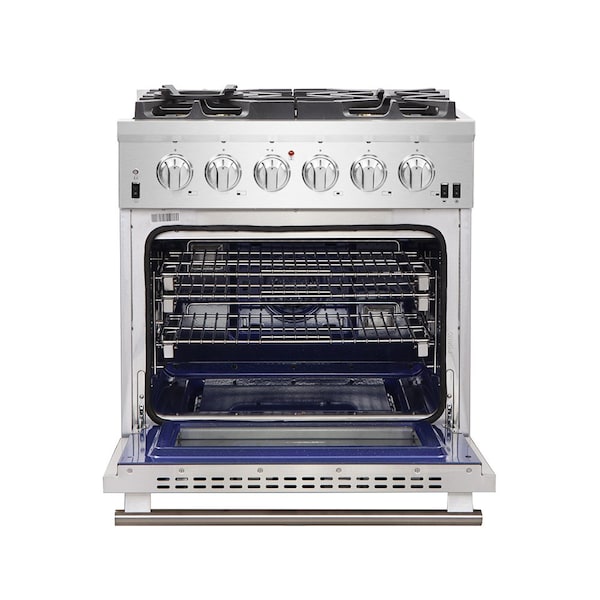 Forno Capriasca Titanium Professional 30In. Freestanding Gas Range - FFSGS6260-30