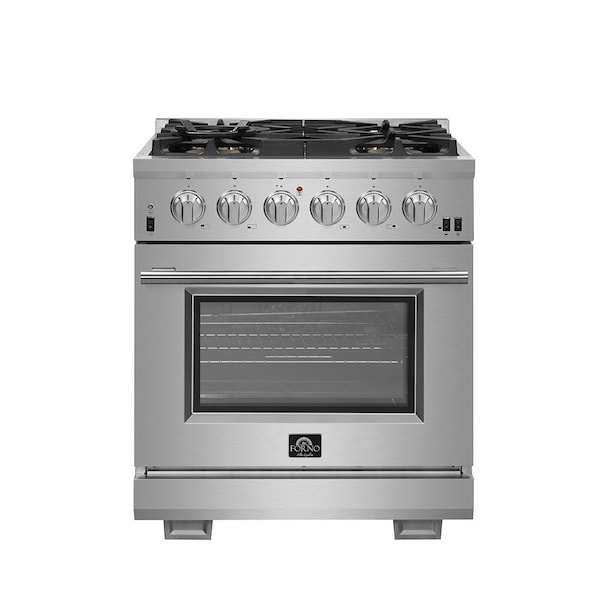 Forno Capriasca Titanium Professional 30In. Freestanding Gas Range - FFSGS6260-30