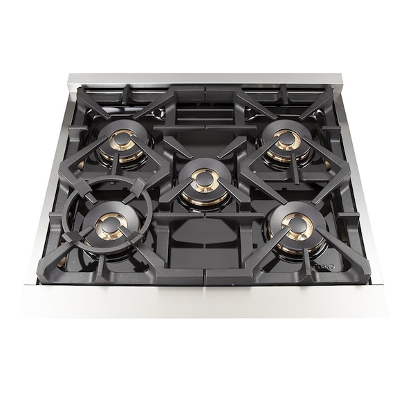 Forno Capriasca Titanium Professional 30In. Freestanding Gas Range - FFSGS6260-30
