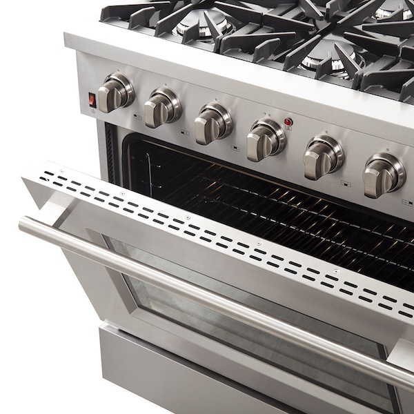 Forno Galiano Gold Professional 36In. Freestanding Gas Range - FFSGS6244-36