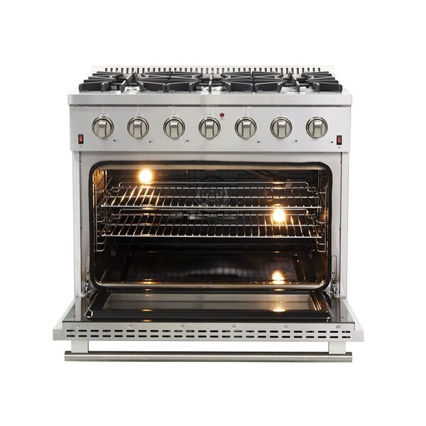 Forno Galiano Gold Professional 36In. Freestanding Gas Range - FFSGS6244-36