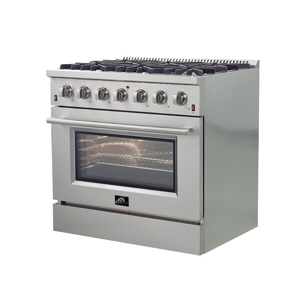Forno Galiano Gold Professional 36In. Freestanding Gas Range - FFSGS6244-36