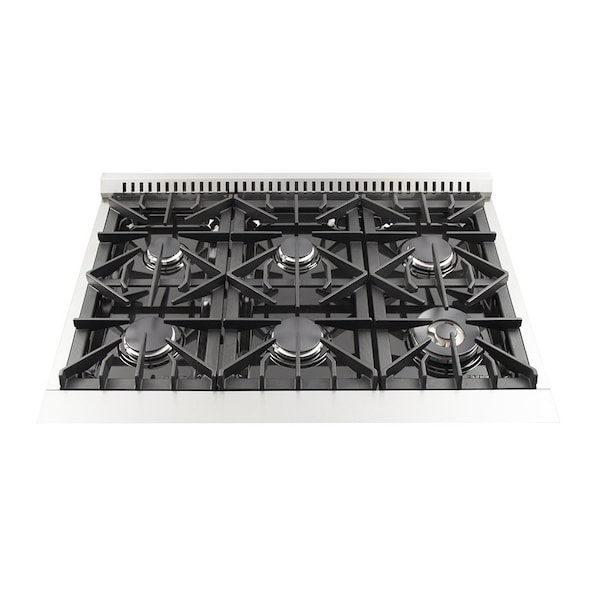 Forno Galiano Gold Professional 36In. Freestanding Gas Range - FFSGS6244-36