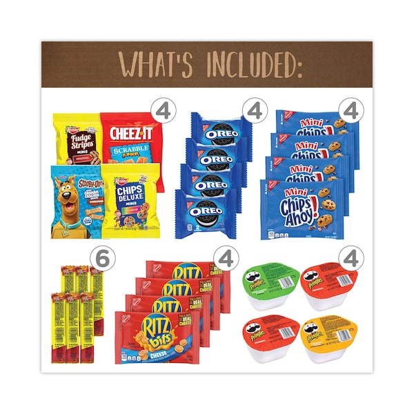 Pros de Snack Box Quarantine Snack Box, 42 botanas variadas, caja de 5 lb - 700-00085