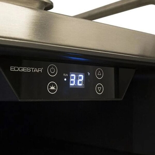 Edgestar 24 Inch Wide Double Tap Kegerator for Full Size Kegs with Electronic Control Panel - KC7000SSTWIN
