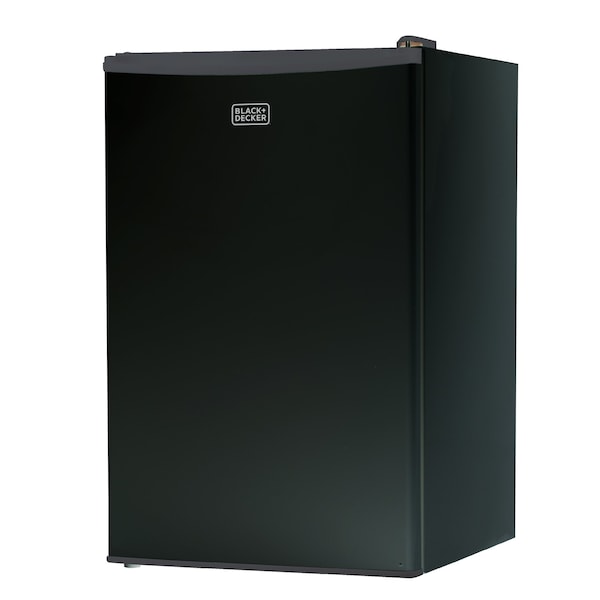 Black & Decker Compact Refrigerator Energy Star Single Door Mini Fridge with Freezer, 4.3 Cubic Ft., Black - BCRK43B