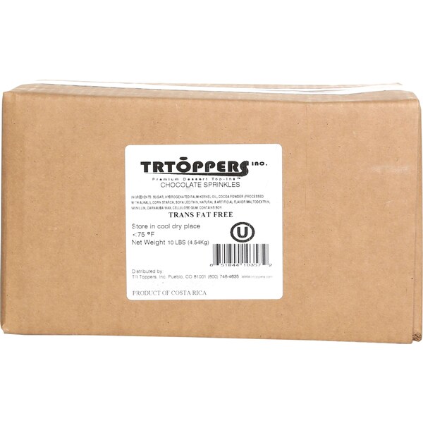 T.R. Toppers T.R. Toppers Chocolate Sprinkles, 10 libras - S715-100