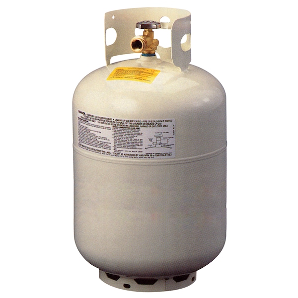 Manchester Tank Manchester Tank 1160TC.10 Vertical DOT Portable Propane Cylinder With QCC1/OPD Valve - 30 lb. - 1160TCTH.5