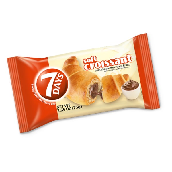 7 Días 7 Días Croissant Suave de Chocolate Croissant 2.65 oz., PK24 - 500120101
