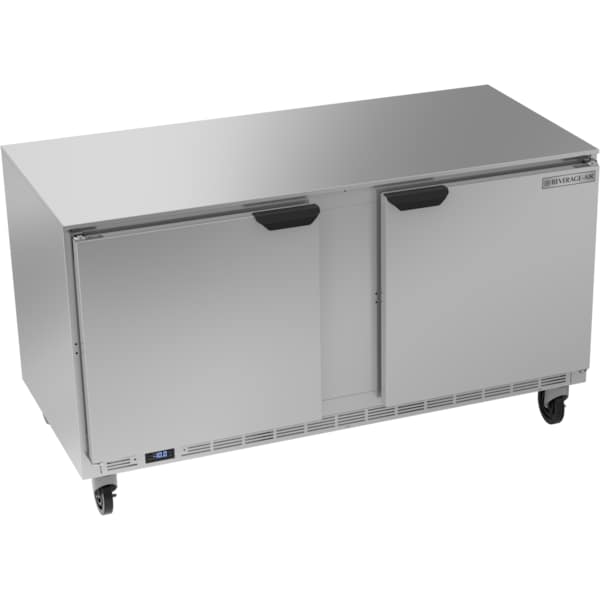 Beverage-Air Freezer, Undercounter, 60" W, 2 Door, 14.39 cu. ft., 115 Volt - UCF60AHC